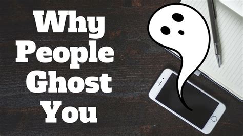 why people ghost you